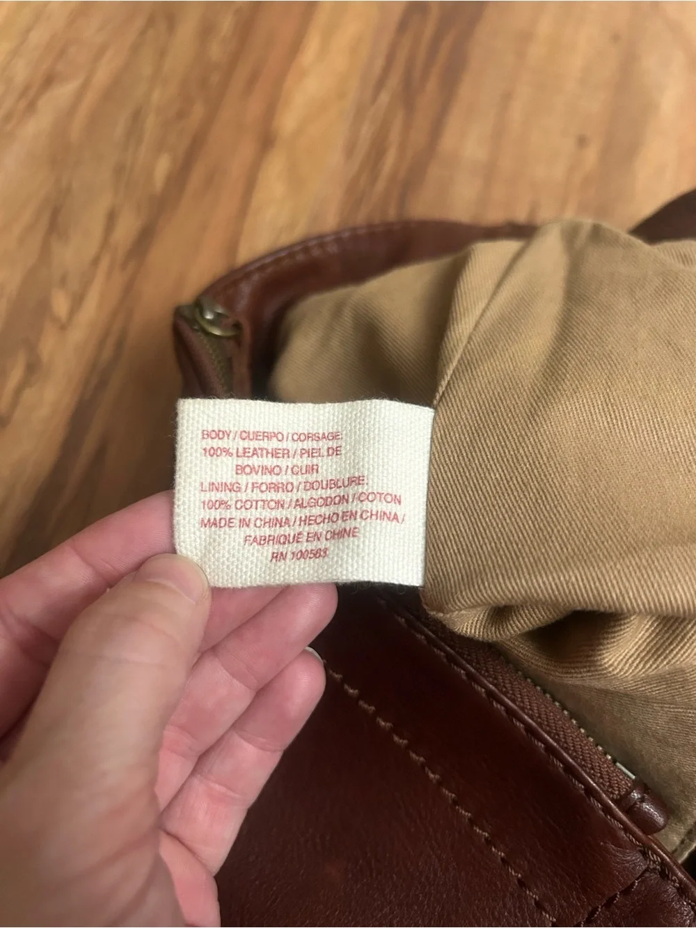 Vintage Y2K Lucky Brand Leather Hobo Shoulder Bag Purse